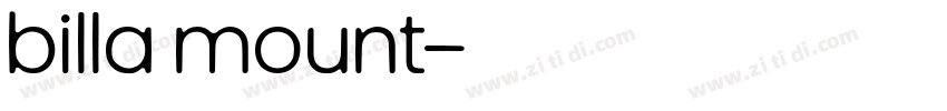 billa mount字体转换
